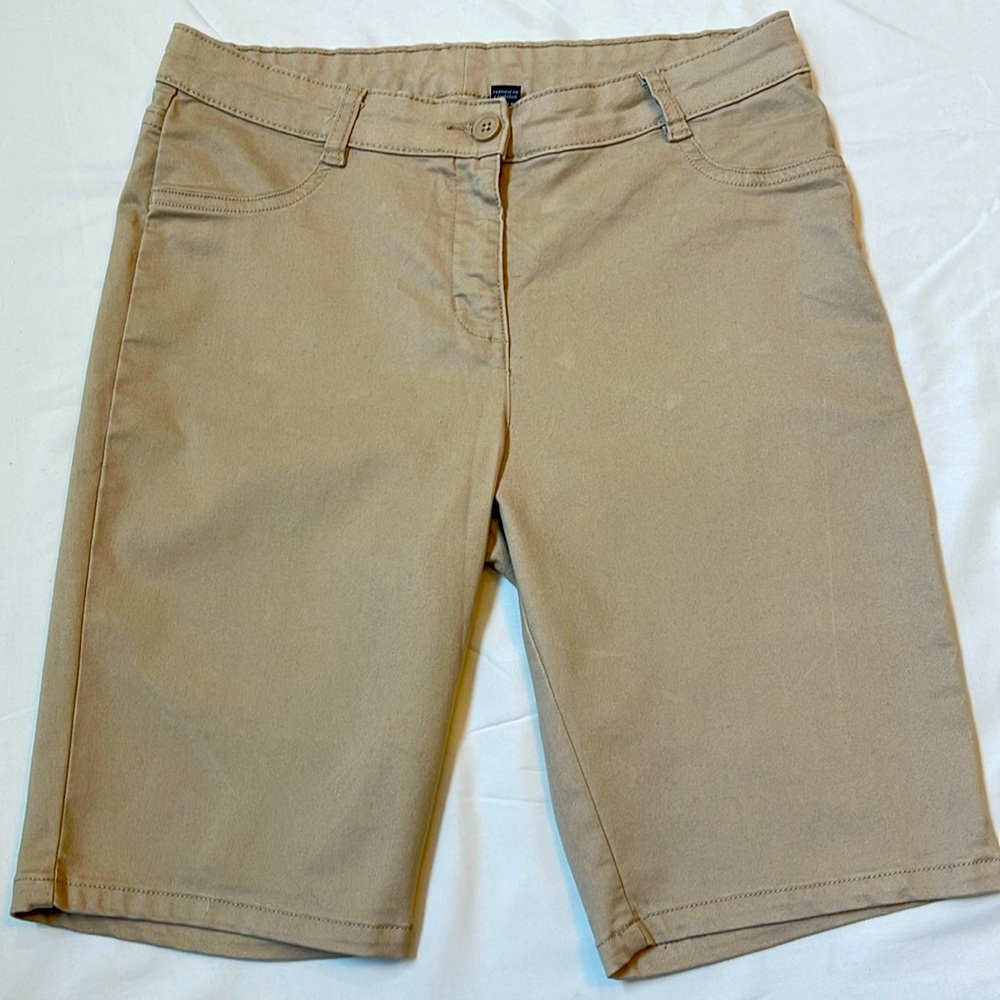 Juniors Nautical School Uniform Khaki Shorts Size 5